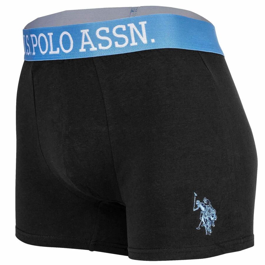 U.S. POLO ASSN. Мужские боксеры, упаковка из 5 шт., облегающие — фото 4