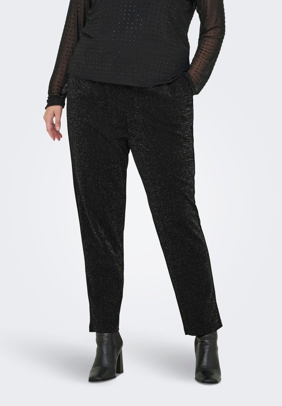 

Брюки ONLY Carmakoma CARPOPTRASH-ALYA EASY GLIT, Black Detail/Silver Lurex/Black