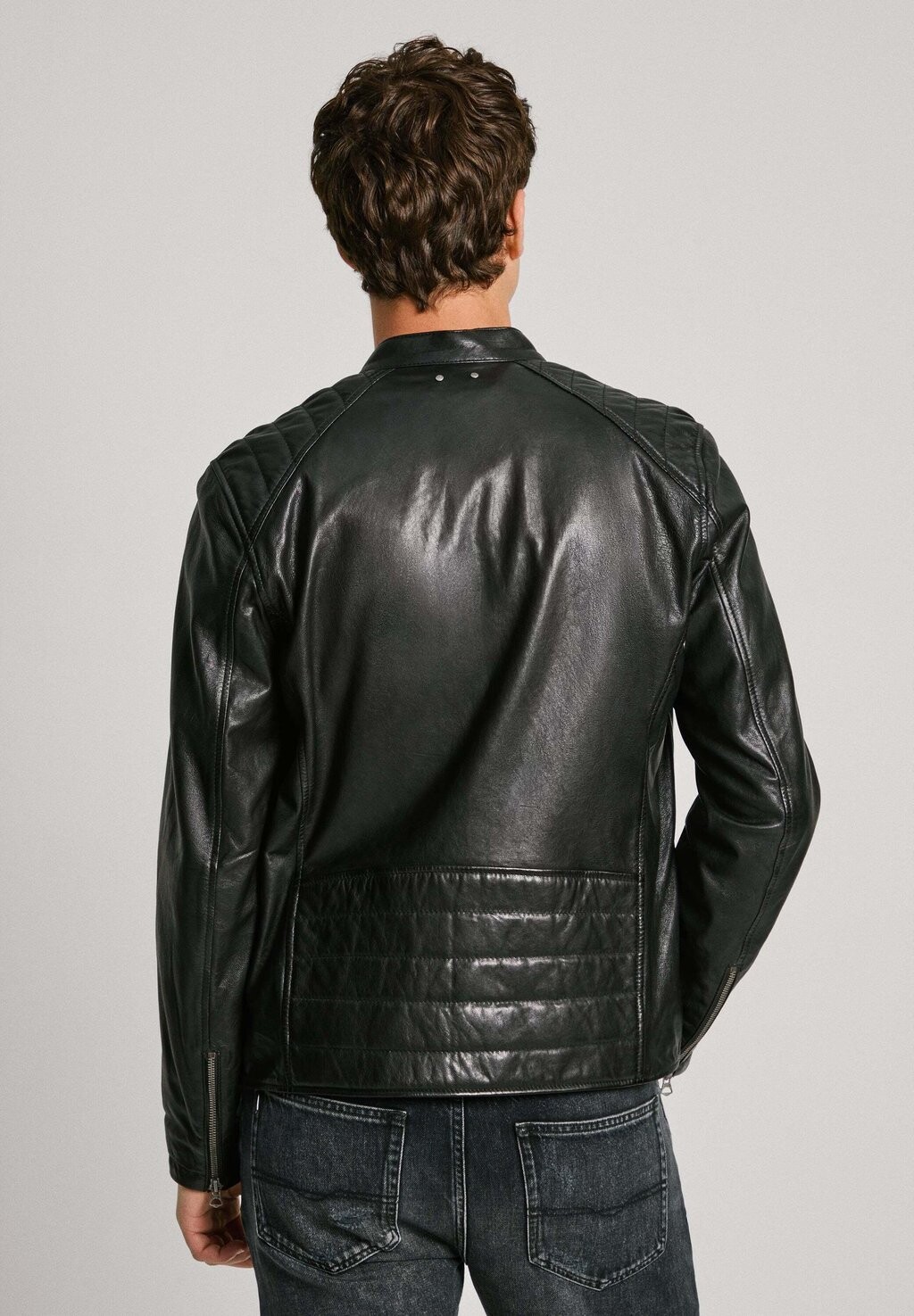 

Кожаная куртка TRISTAN Pepe Jeans, черный