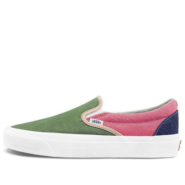 

Кроссовки geoff mcfetridge x vault og classic slip-on lx 'transcentcoastal' Vans, зеленый