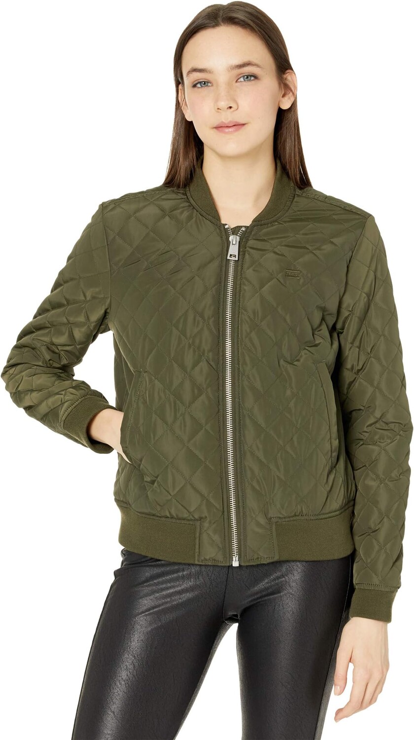 

Куртка Diamond Quilted Bomber Levi's, цвет Army Green, Зеленый, Куртка Diamond Quilted Bomber Levi's, цвет Army Green