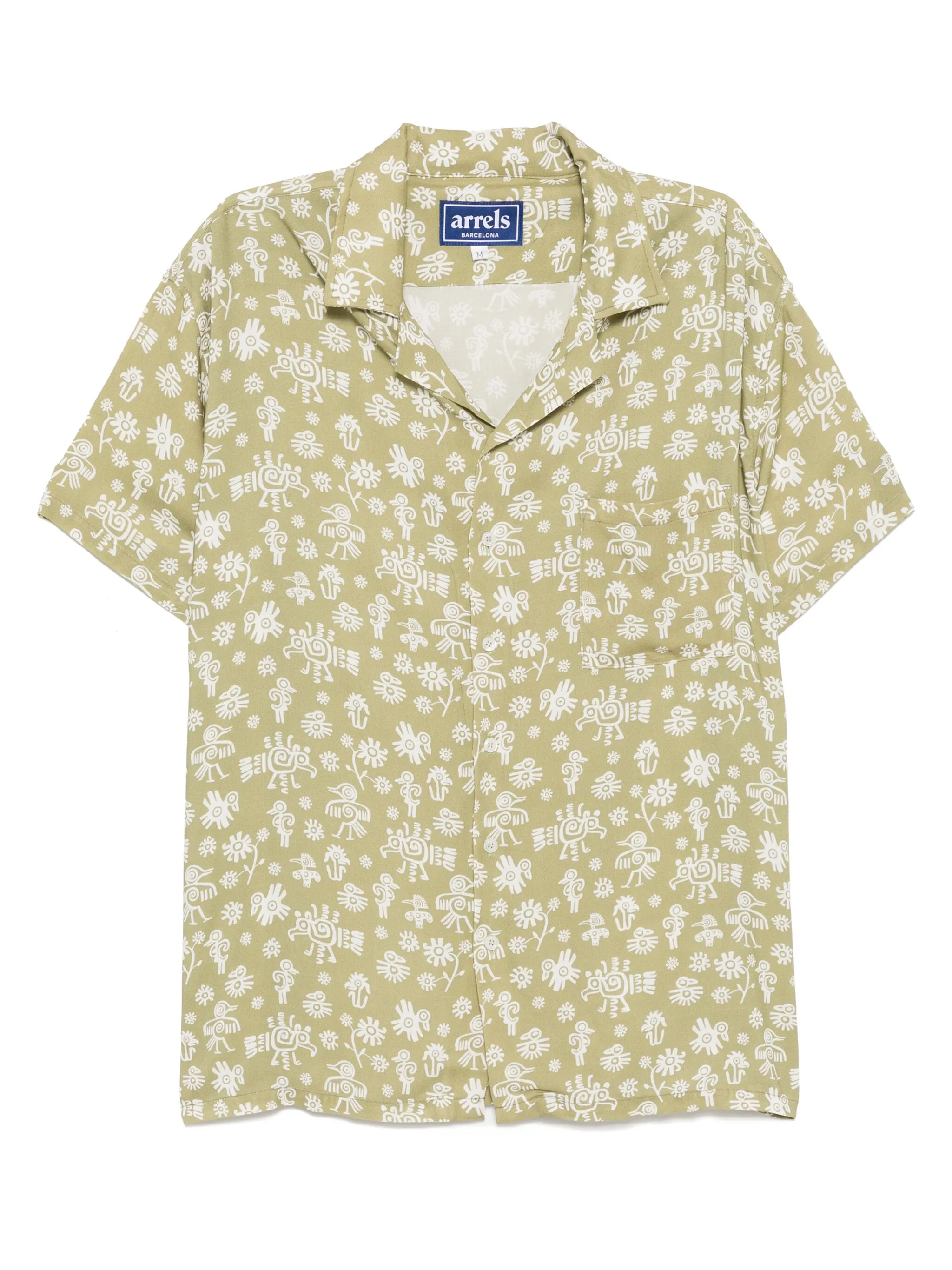 

Рубашка с узором Arrels Barcelona, зеленый