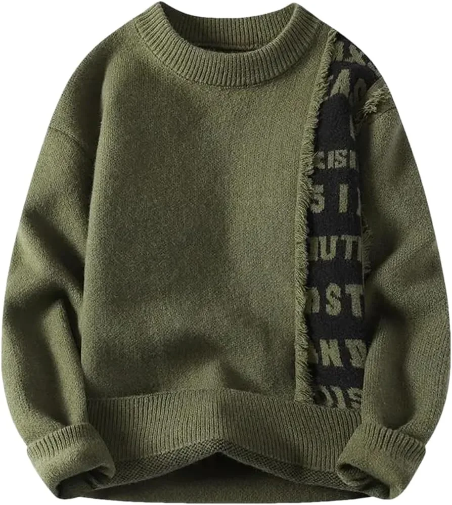 

Мужской свитер в стиле пэчворк High Street