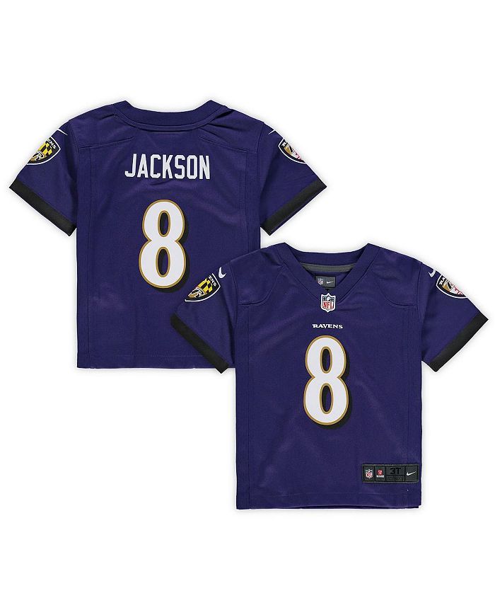 

Игровая майка для мальчиков и девочек Baltimore Ravens Ламар Джексон Nike, фиолетовый