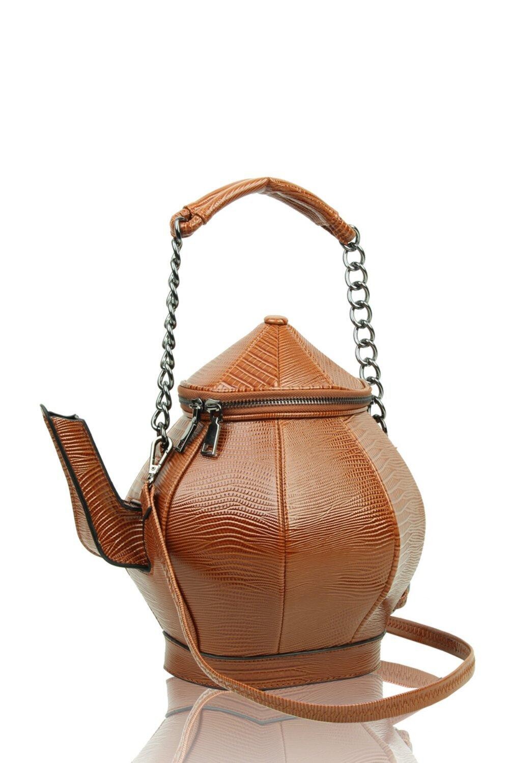 

Готическая сумочка в форме чайника Fontanella Fashion, коричневый
