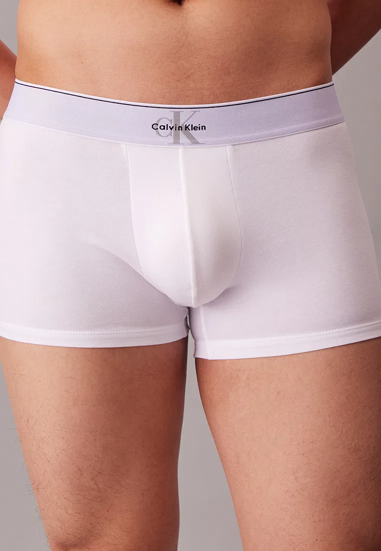 Трусы, 3 шт., Monogram, Calvin Klein, белый/черный/серый — фото 4