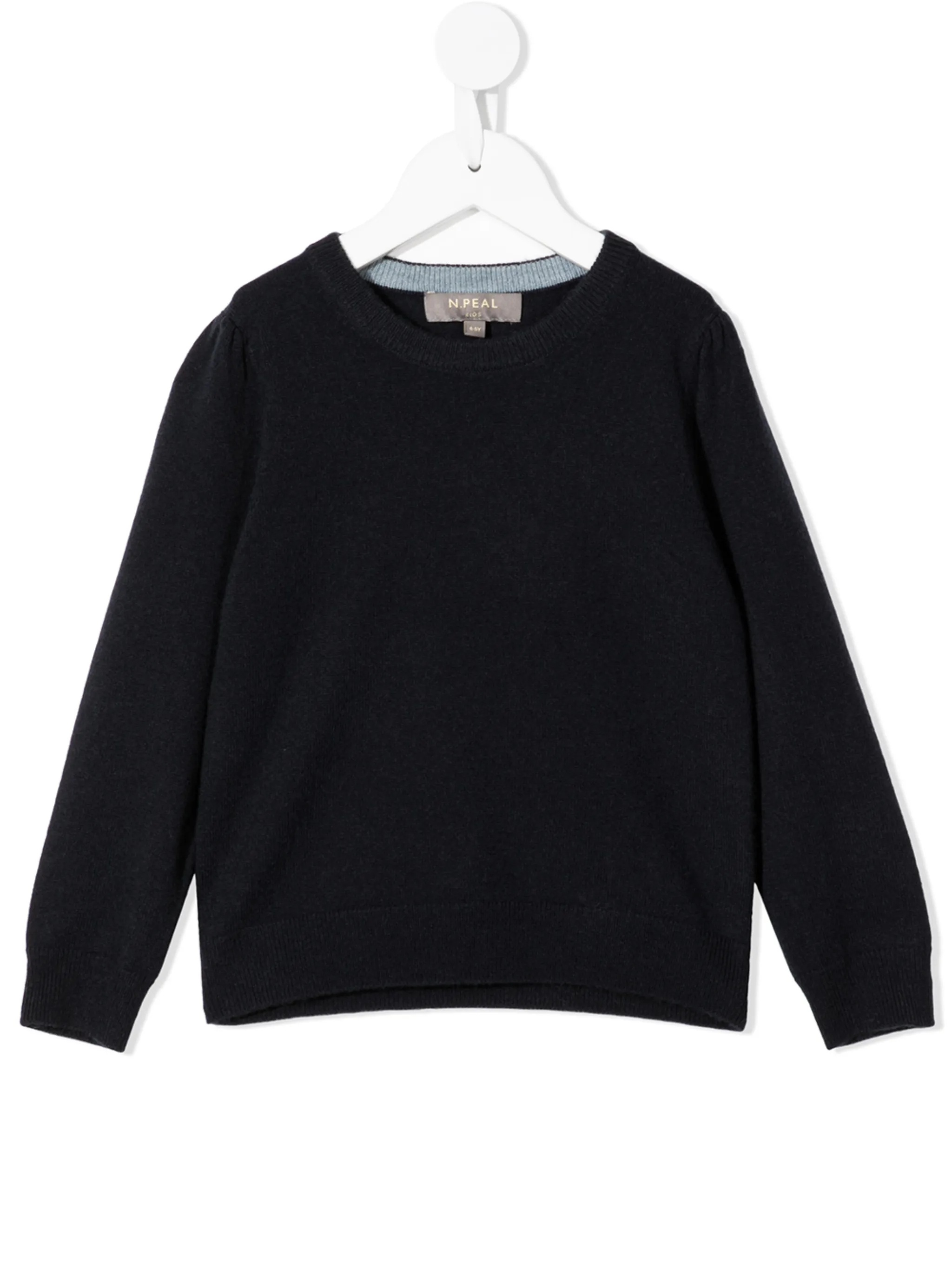 

Толстовка из органического кашемира N.Peal Kids, синий