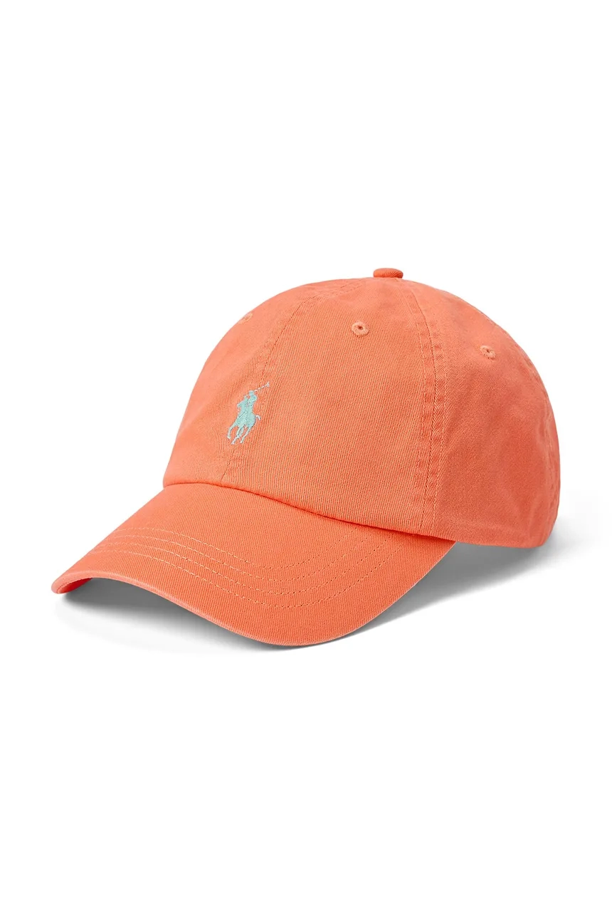 

Хлопковая бейсболка Polo Ralph Lauren, оранжевый