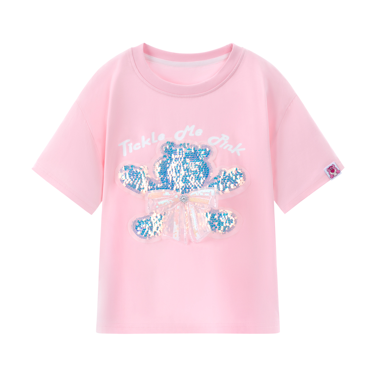 

Футболка Strawberry Bear для детей 3-7 лет Disney, розовый