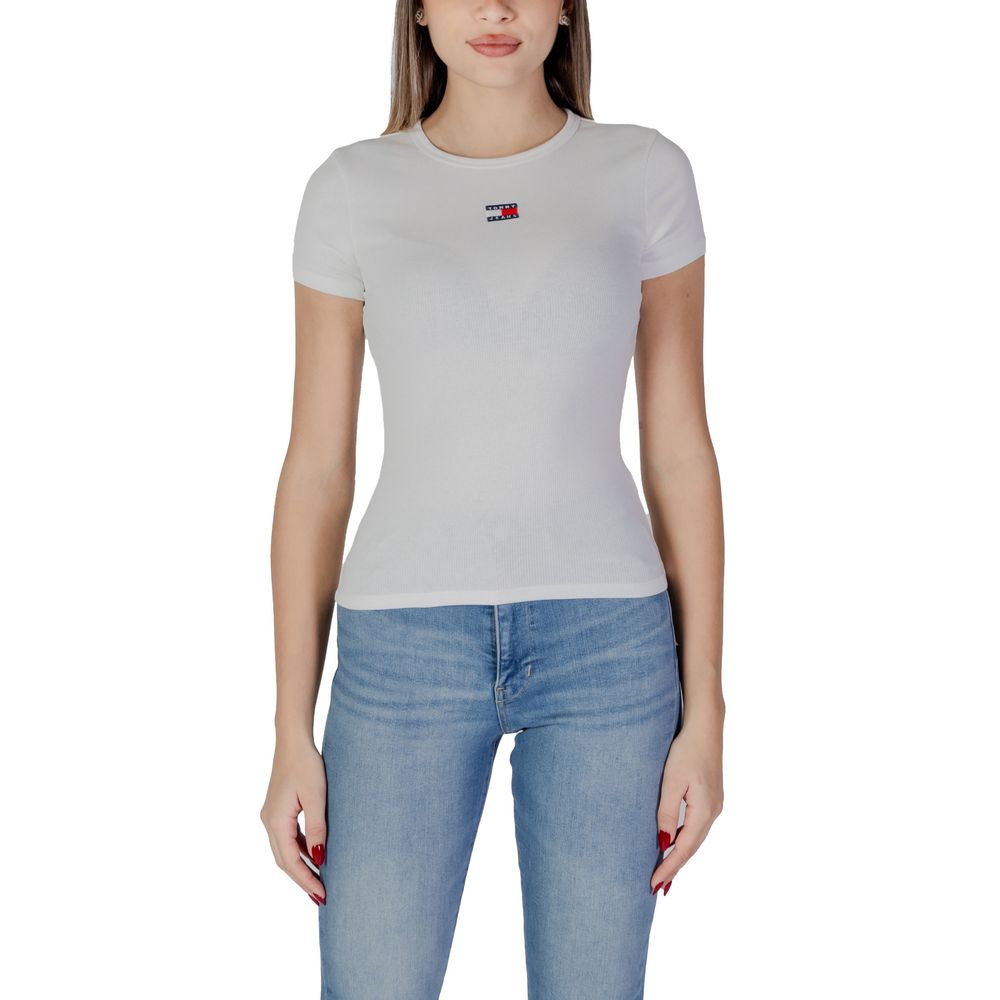 

Кремовые хлопковые топ и футболка Rigenerato Tommy Jeans