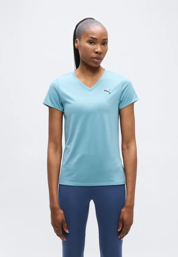 

Футболка с v-образным вырезом tad essential, спортивная футболка Puma, Baltic Sea Blue, Синий, Футболка с v-образным вырезом tad essential, спортивная футболка Puma, Baltic Sea Blue