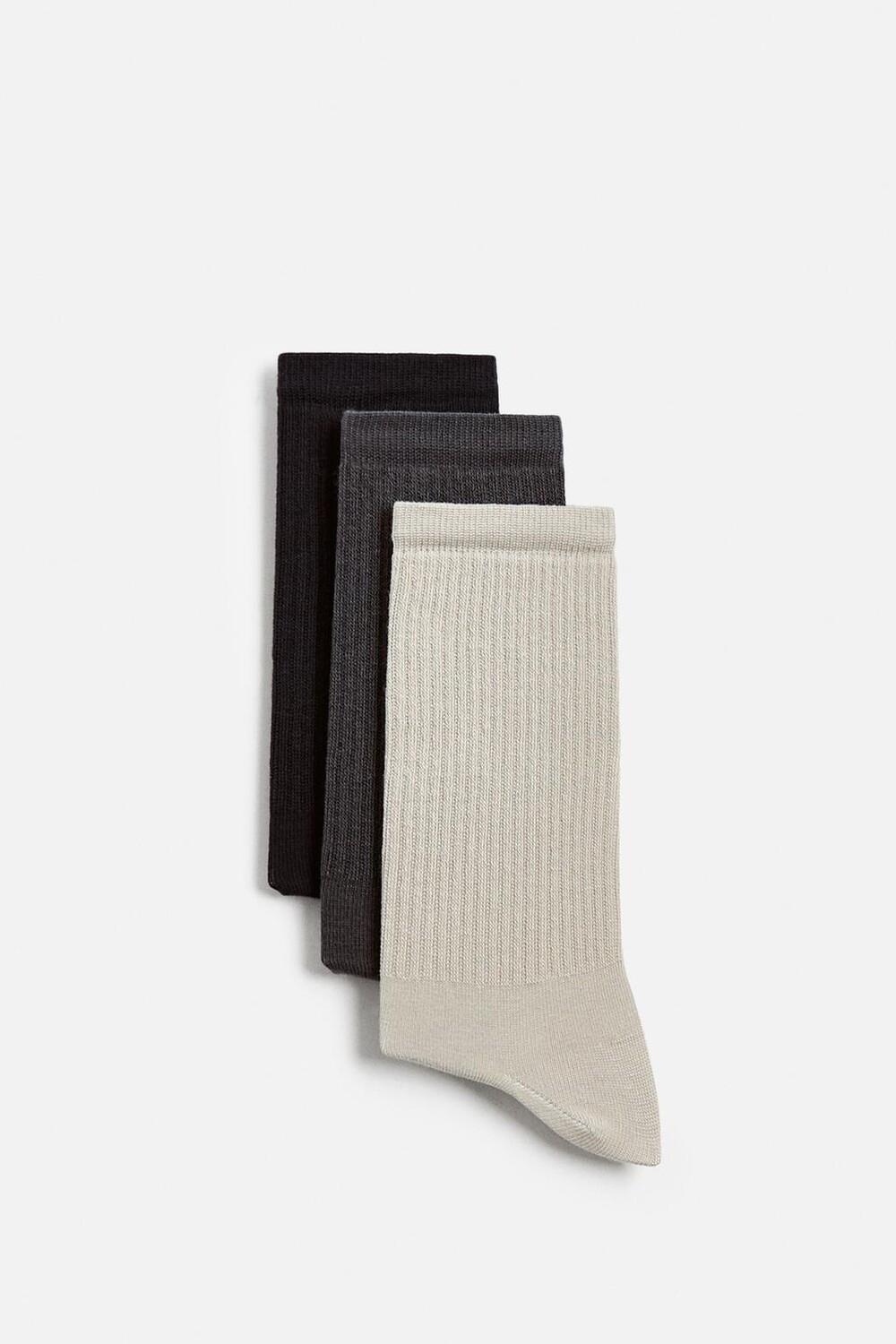 

Упаковка из 3 рубчатых носков ZARA, цвет various