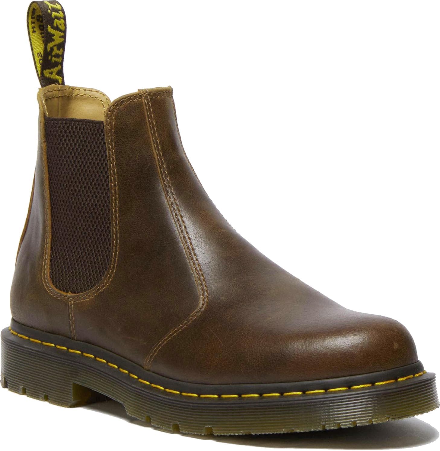 Ботинки челси Dr. Martens Unisex 2976 с защитой от скольжения, темно-коричневые, мужские 7, женские 8, средние — фото 2