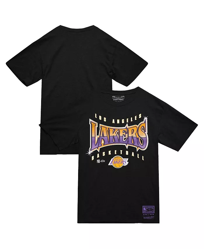 

Мужская черная футболка Los Angeles Lakers Worldwide Collection Glow Up Mitchell & Ness