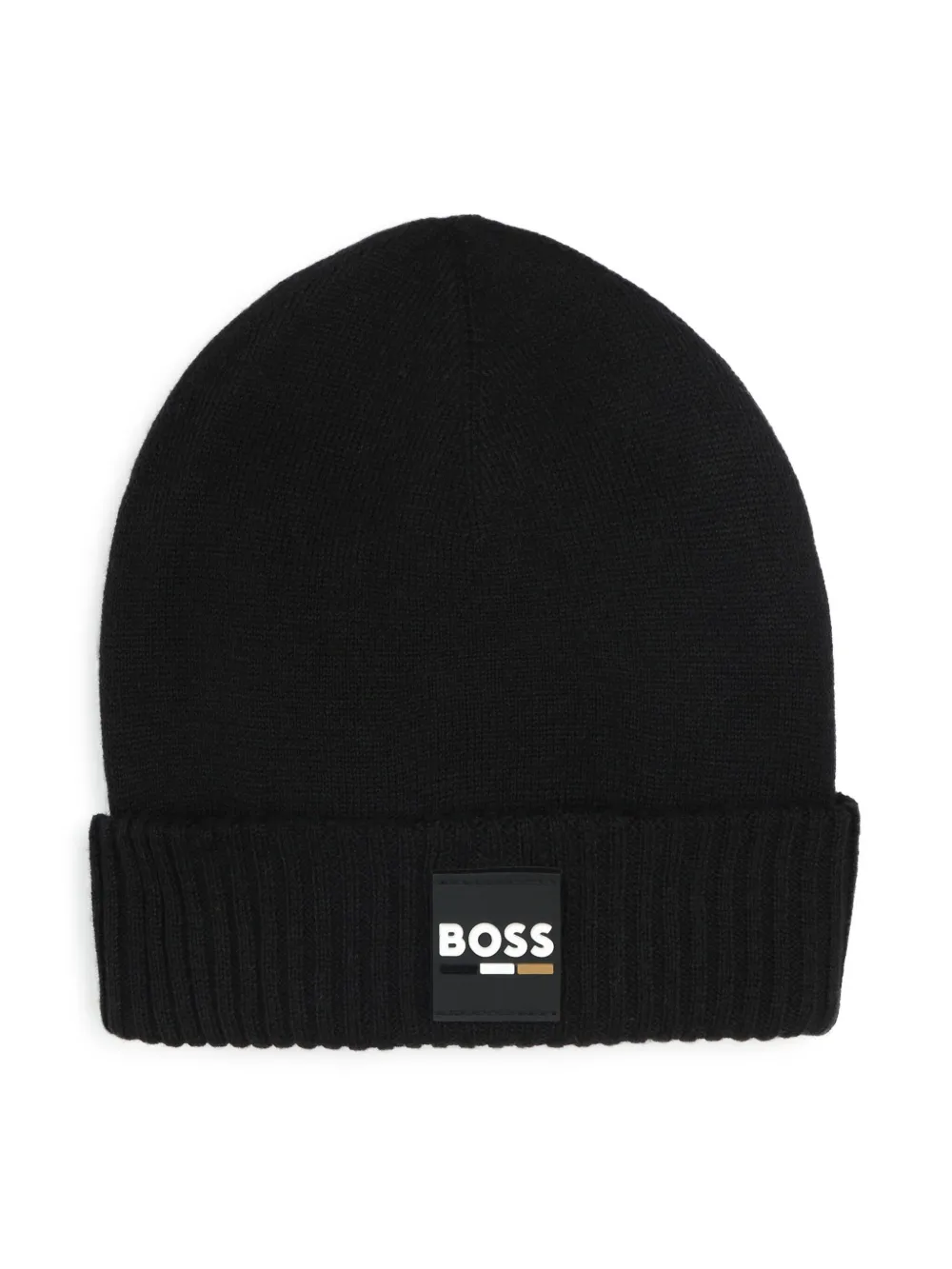 

Шапка бини с нашивкой-логотипом BOSS Kidswear, черный