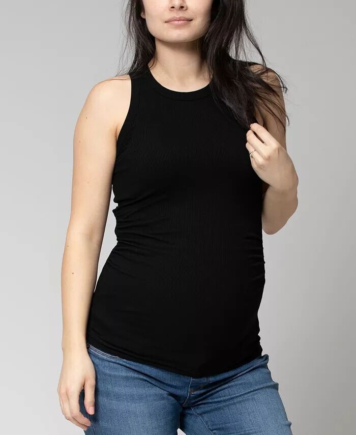 

Женский топ для беременных The Tank Racerback NOM Maternity, черный