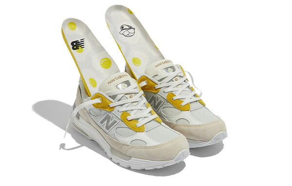 Кроссовки paperboy paris x 992 сделано в сша New Balance, бежевый — фото 3