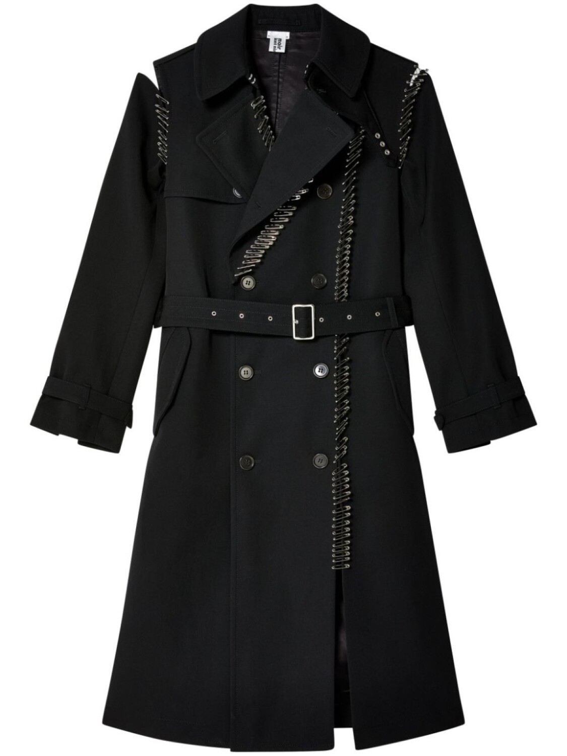 

Двубортное пальто Noir Kei Ninomiya, черный