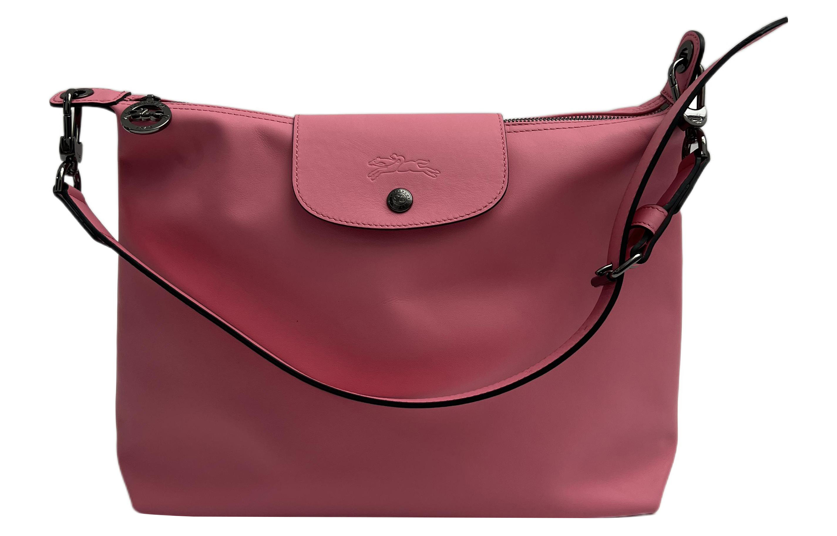 

Le Pliage Xtra Кожаная Сумка Через Плечо, Хобо, Женская Среднего Размера Фуксия LONGCHAMP