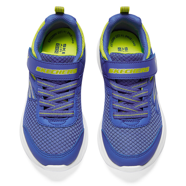 Детские кроссовки Go Run 400 V2 GS Low-top Синие/Зеленые Skechers — фото 4