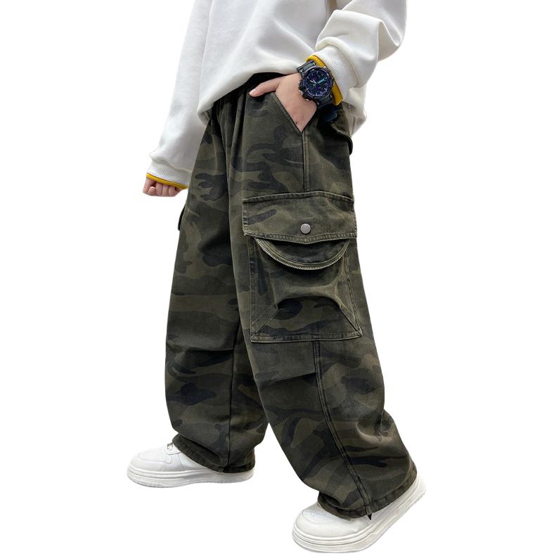 

Детские карго-брюки на осень-зиму Disney, камуфляж