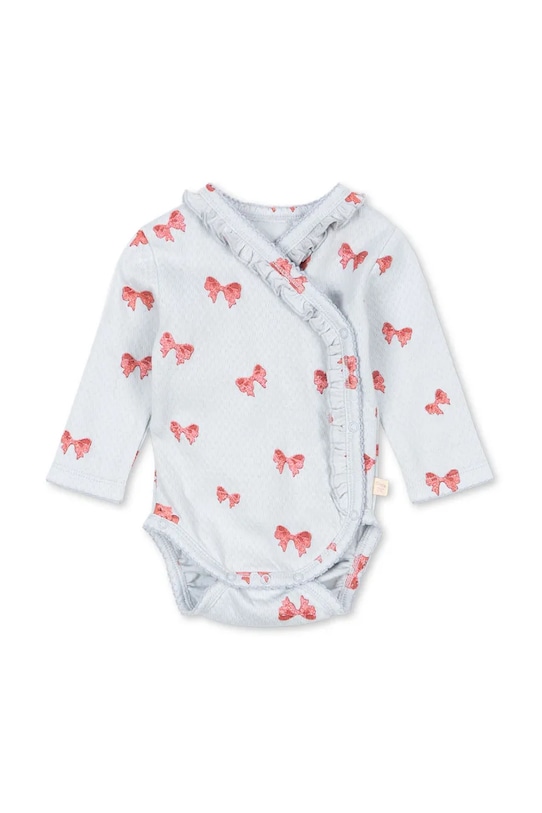 

Боди для новорожденных SUI NEWBORN FRILL BODY GOTS из хлопка для младенцев Konges Sløjd, синий