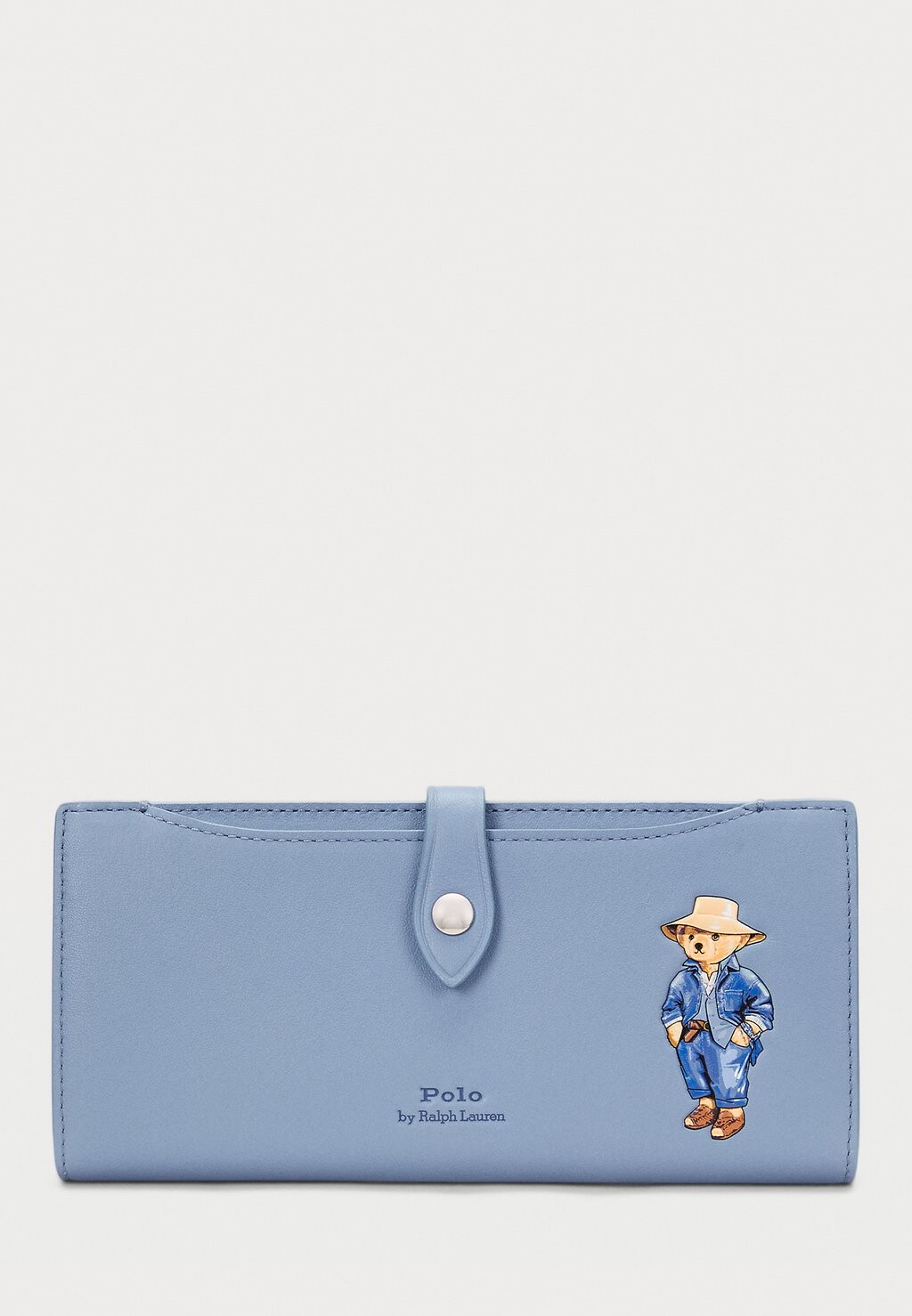 

Кошелек POLO BEAR LEATHER SNAP WALLET Polo Ralph Lauren, синий