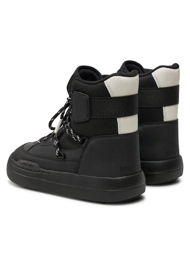 Зимние ботинки женские Moon Boot комбинированные, черный — фото 4