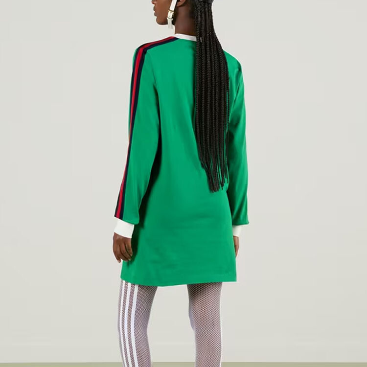 Платье Adidas X Gucci с длинными рукавами, зеленый — фото 3