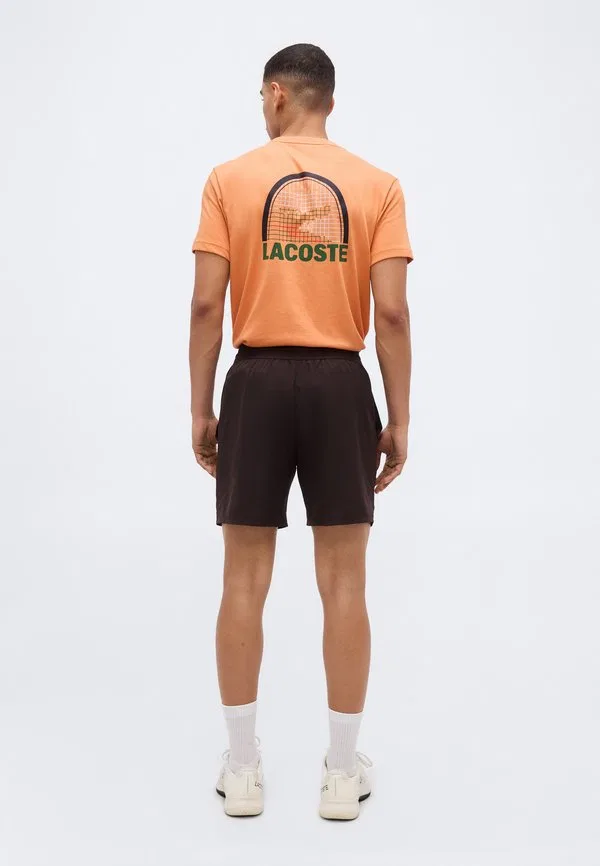 Теннисные короткие спортивные шорты для тура Lacoste Sport, Dark Brown — фото 3