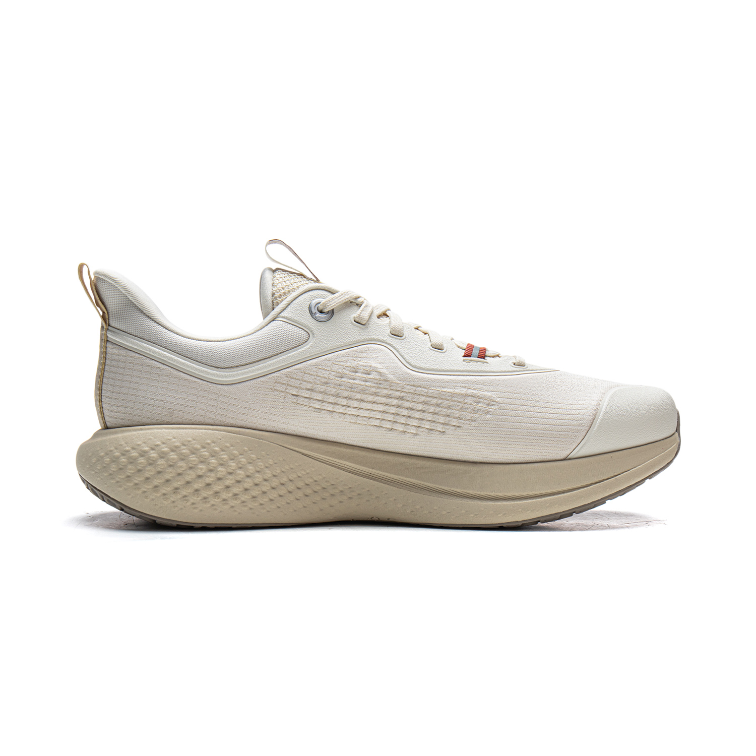 Li-Ning Li Ning Cushioning Slip Resistant Abrasion Resistant Breathable Support Rebound Low top Casual Shoes мужские бело-серые — фото 3
