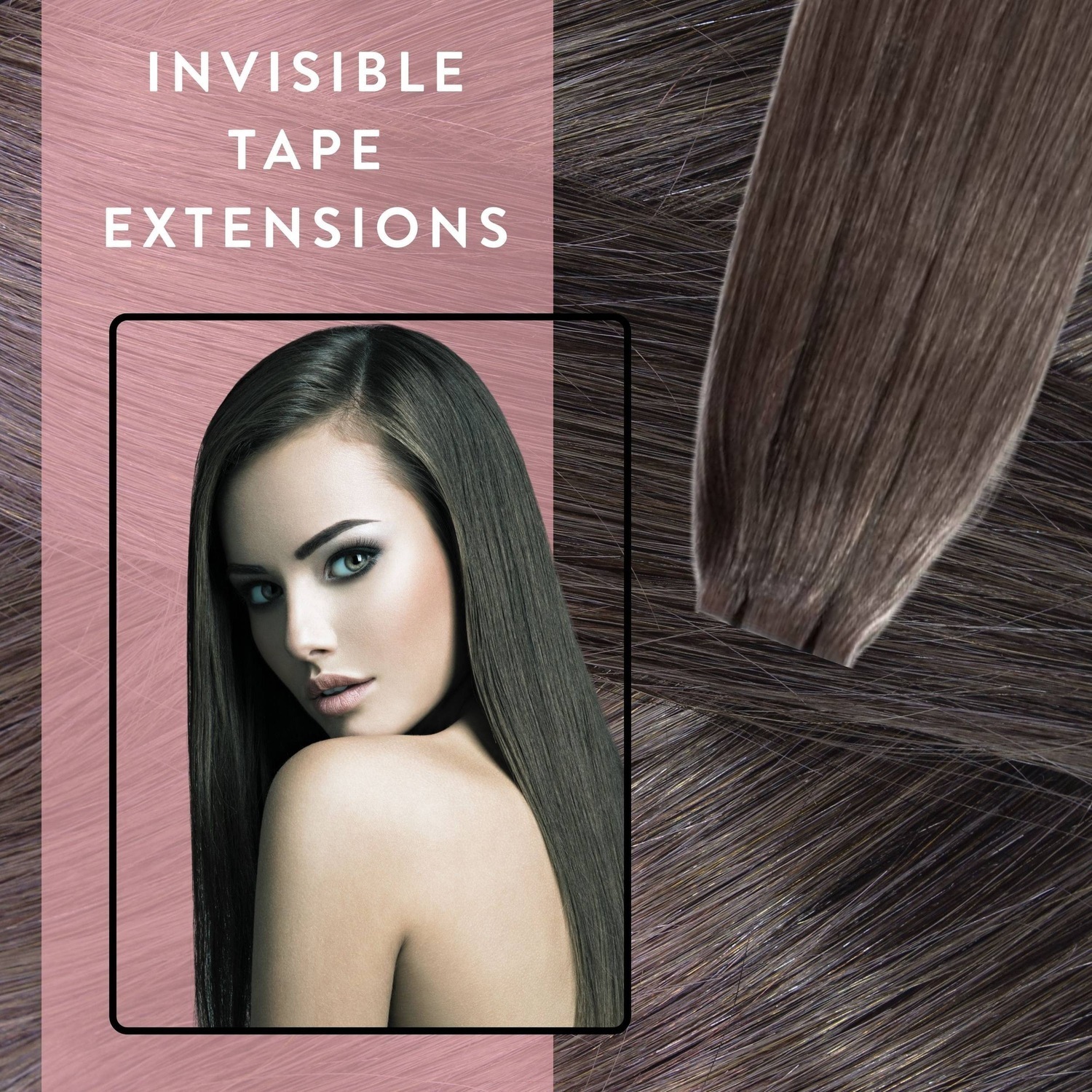Накладные волосы invisible tape extensions premium echthaar #6/0 dunkelblond Hair2Heart, 50cm, количество 10 шт. — фото 2