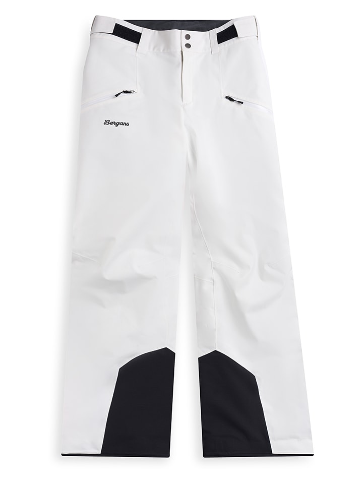 

Bergans Лыжные/сноубордные брюки "Oppdal" в бело-черном цвете