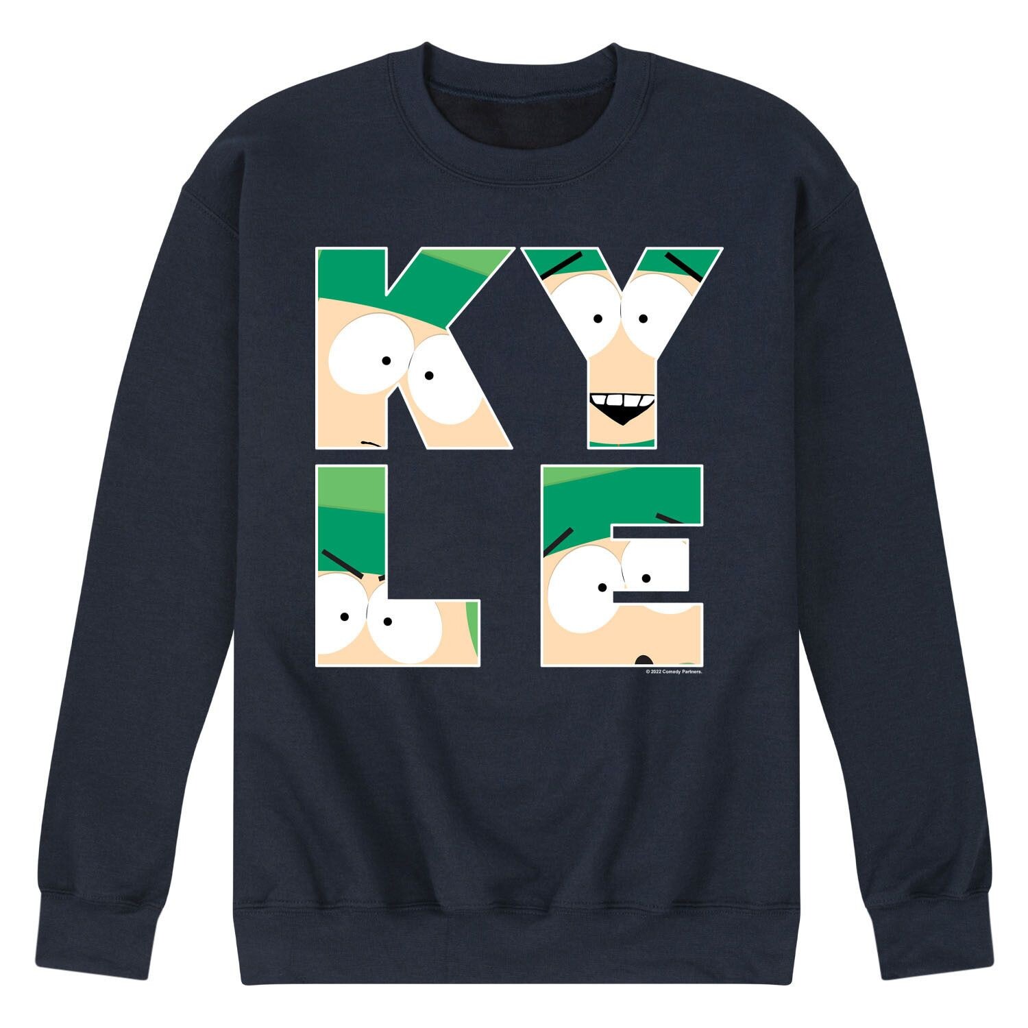 

Мужской флисовый свитшот South Park Kyle Licensed Character