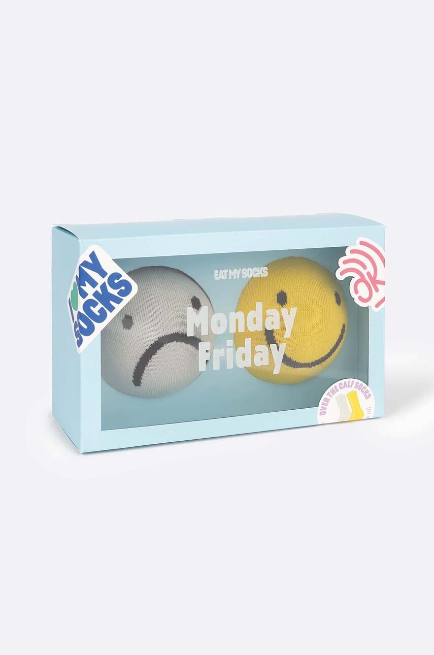

Носки Monday Friday, 2 шт. в упаковке Eat My Socks, мультиколор