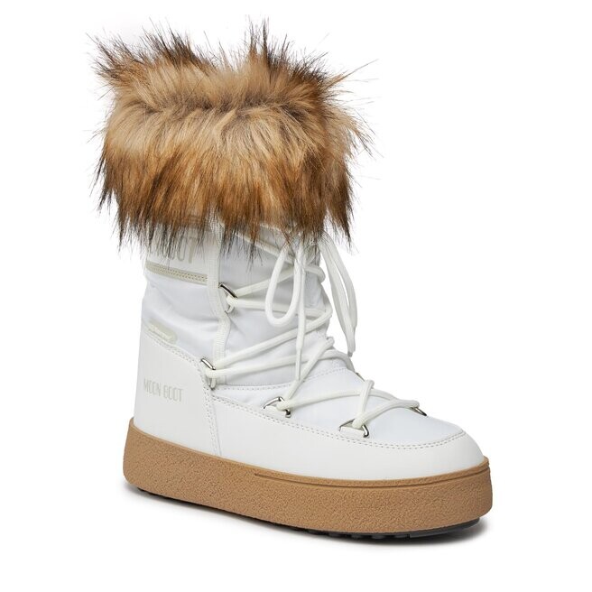 Ботинки женские Moon Boot LtrackMonaco Low с мехом, белый