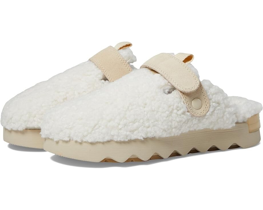 Тапочки SOREL Viibe Clog Cozy, цвет Natural/Bleached Ceramic