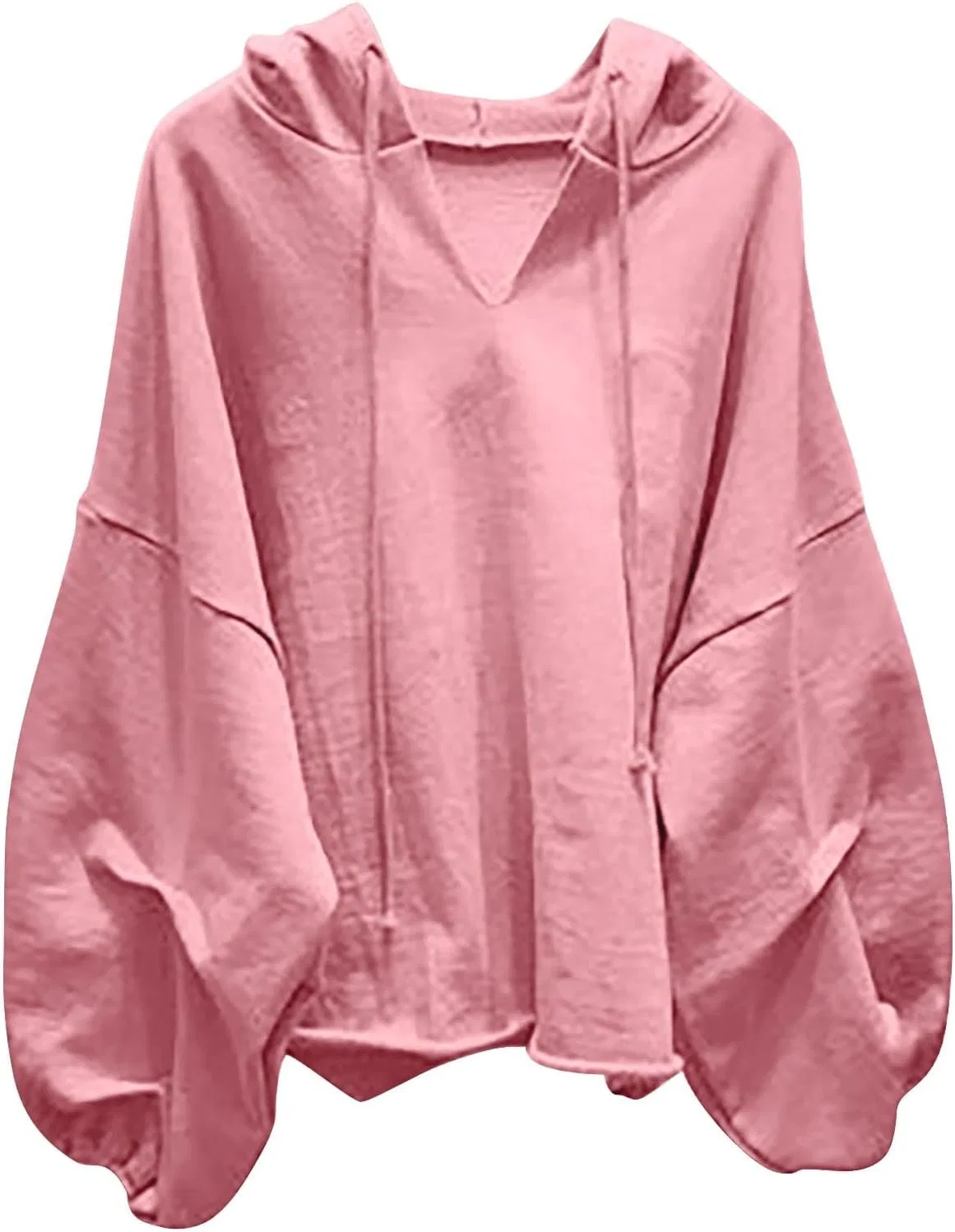 Женский худи с длинными рукавами, свободный крой, D-785 Pink