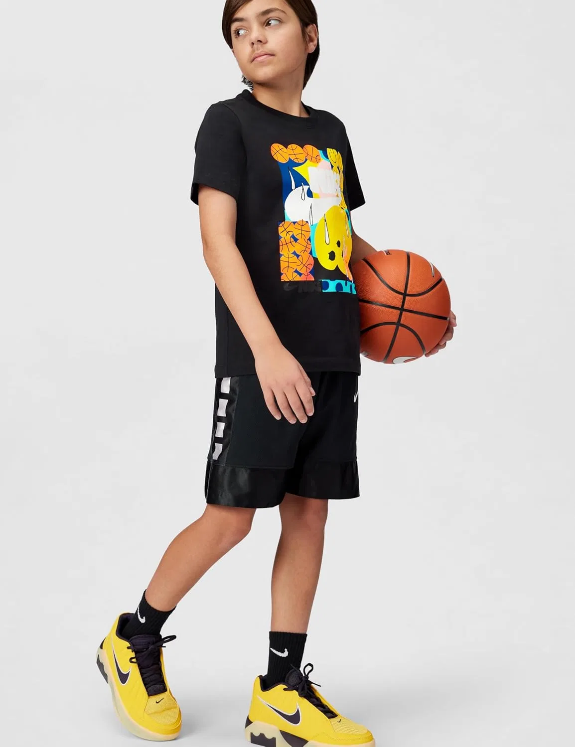 Футболка Nike Sportswear Club Futura Hoops Smiley, Black — фото 2