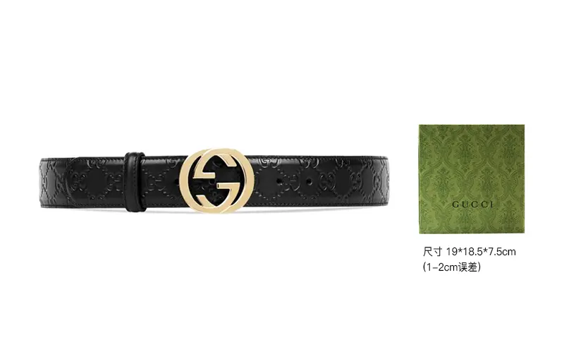 

Ремень мужской Gucci с узором, черный