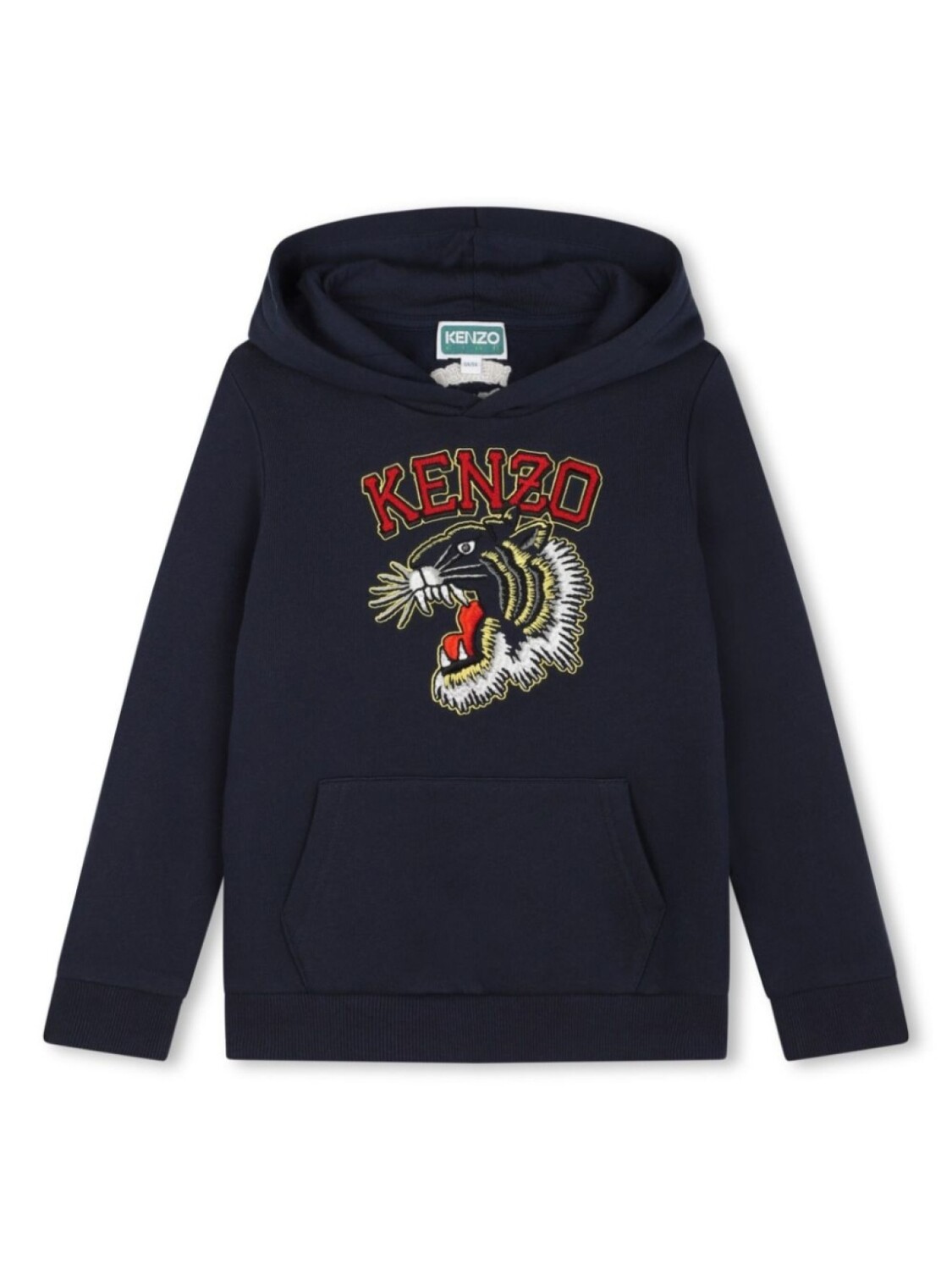 

Kenzo Kids худи с вышитым логотипом, синий