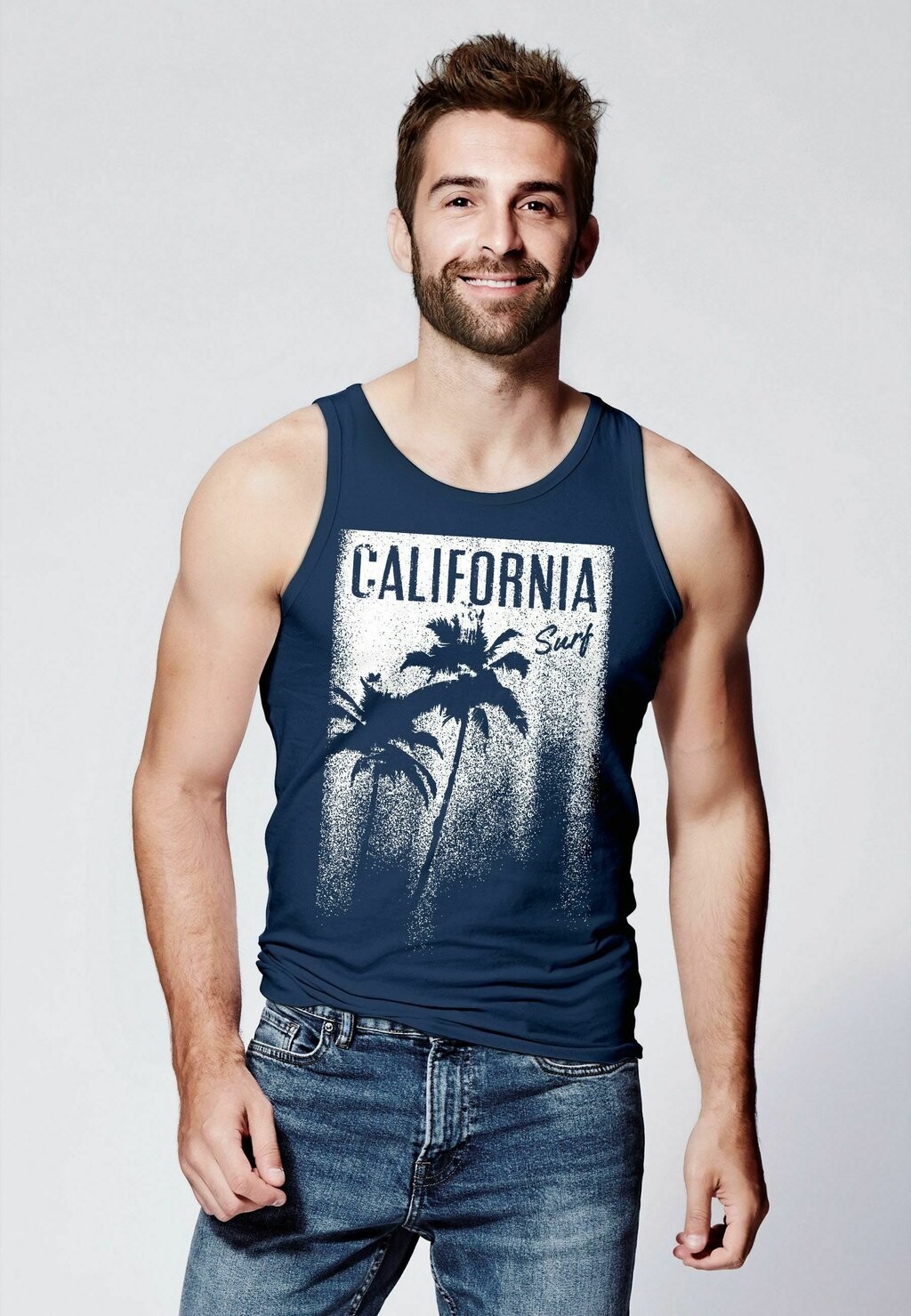 

Топ COOLES CALIFORNIA SURF PALMEN Neverless, цвет navy