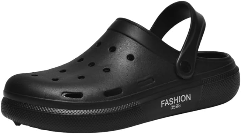 

Мужские летние домашние сланцы Баотоу на платформе, спортивные сандалии, нескользящие пляжные туфли Clolinde, черный