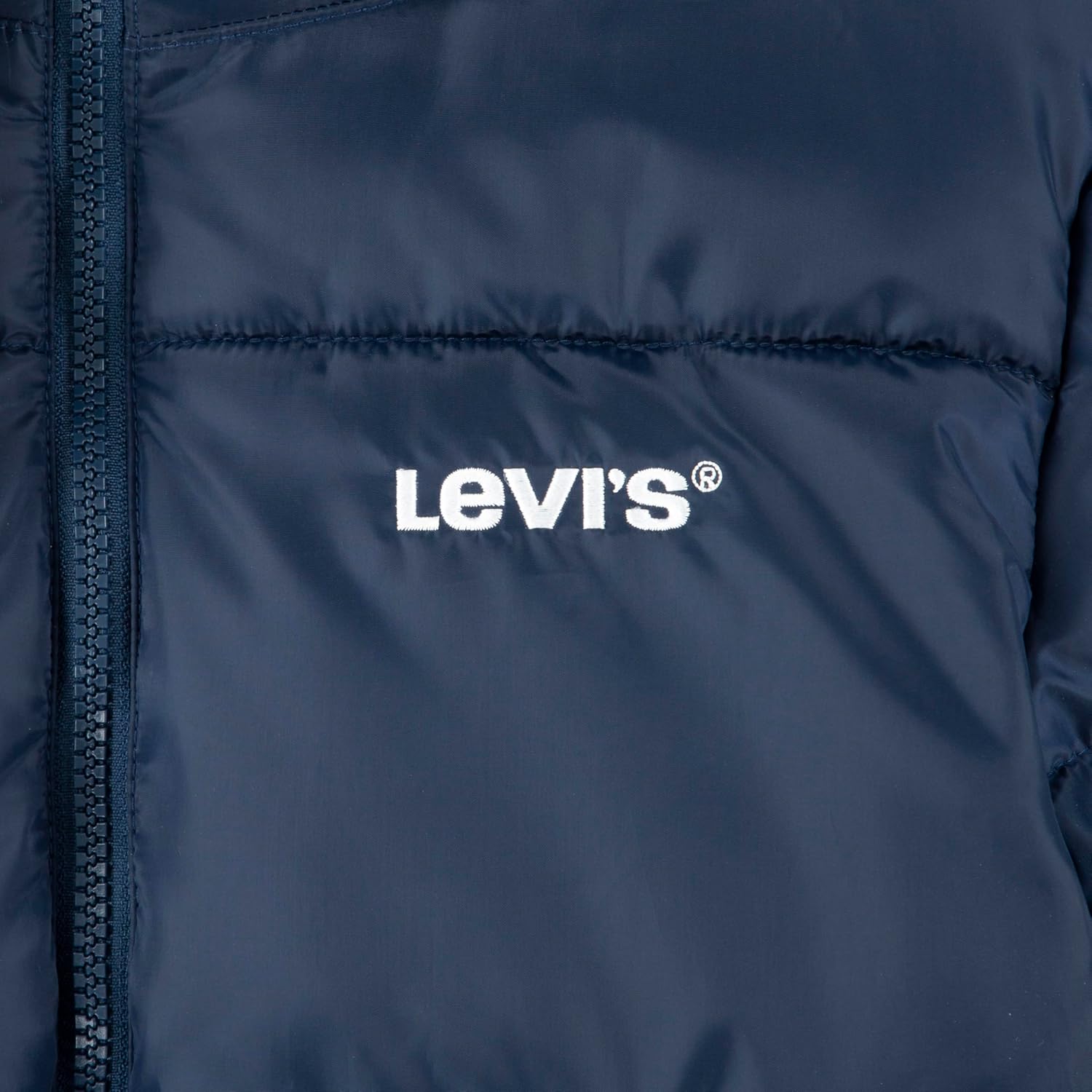 Большая стеганая куртка Levi's для мальчиков, Dress Blues — фото 3