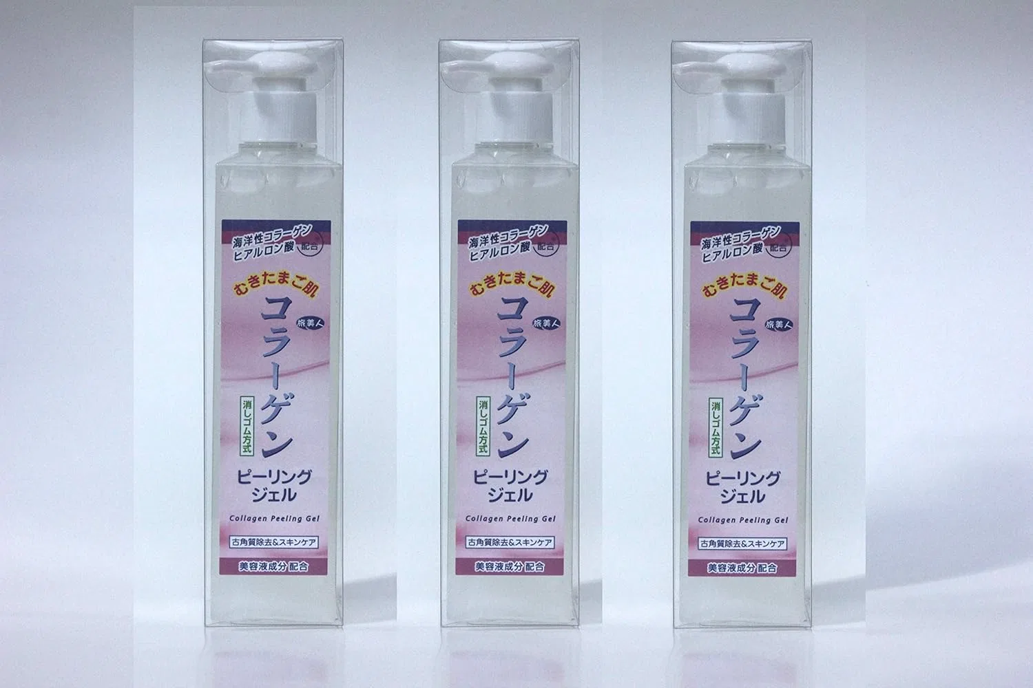 Скраб-пилинг для лица Mukita Mago Skin Collagen Peeling Gel, набор 3 шт, 270 мл