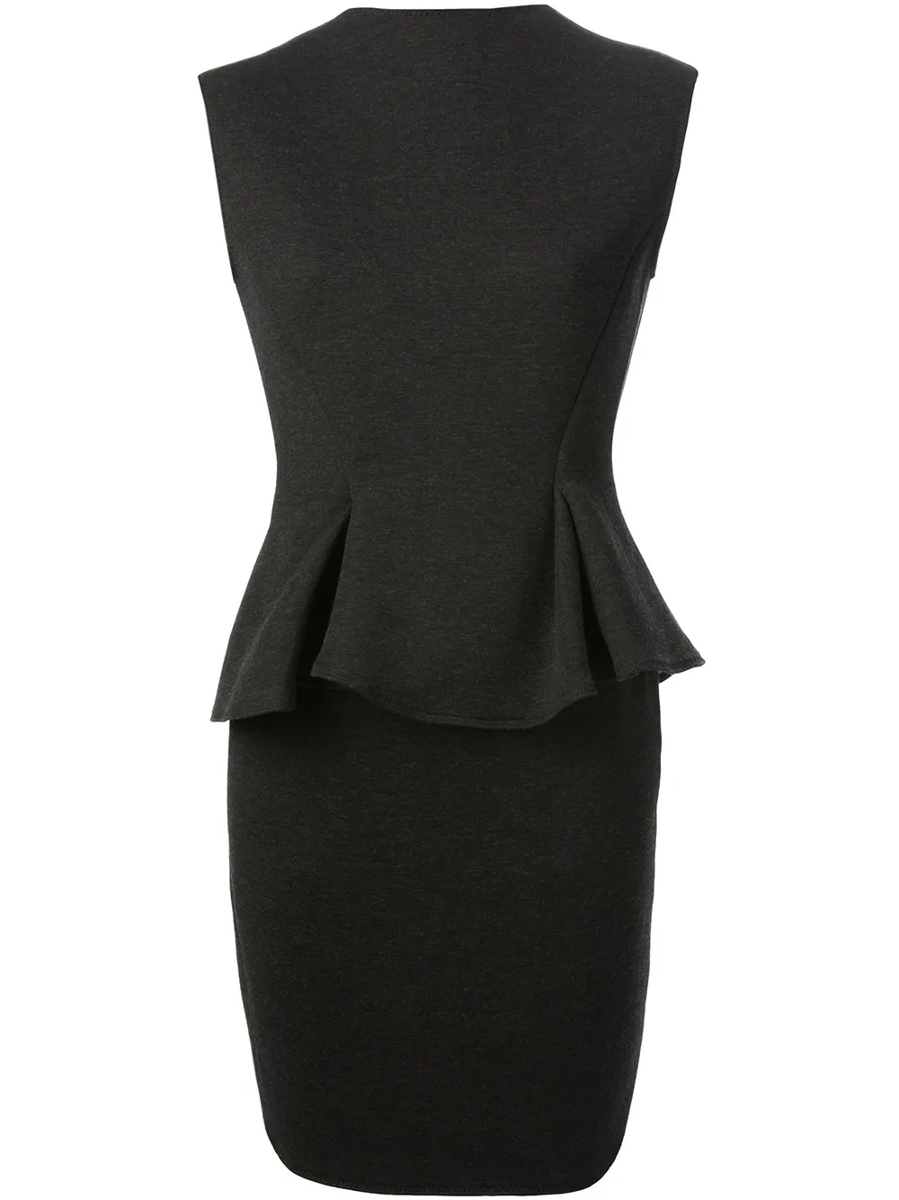 

Платье с баской Lanvin, черный