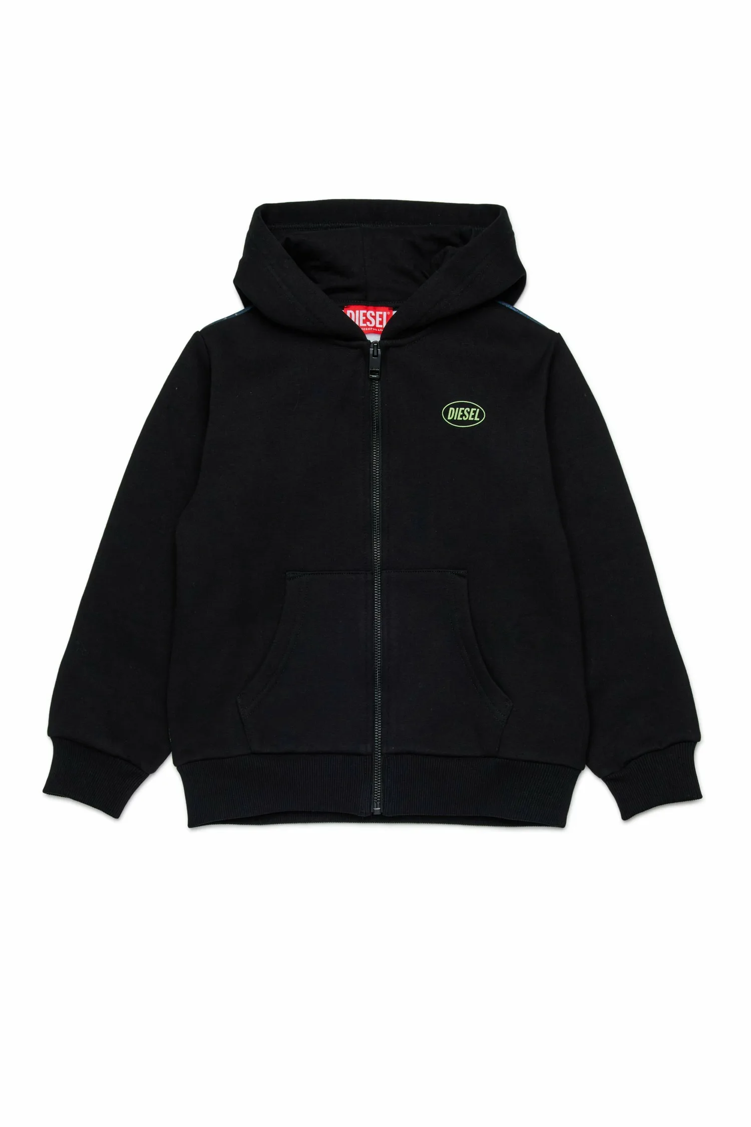 Детская толстовка на молнии SWAMP Diesel, black