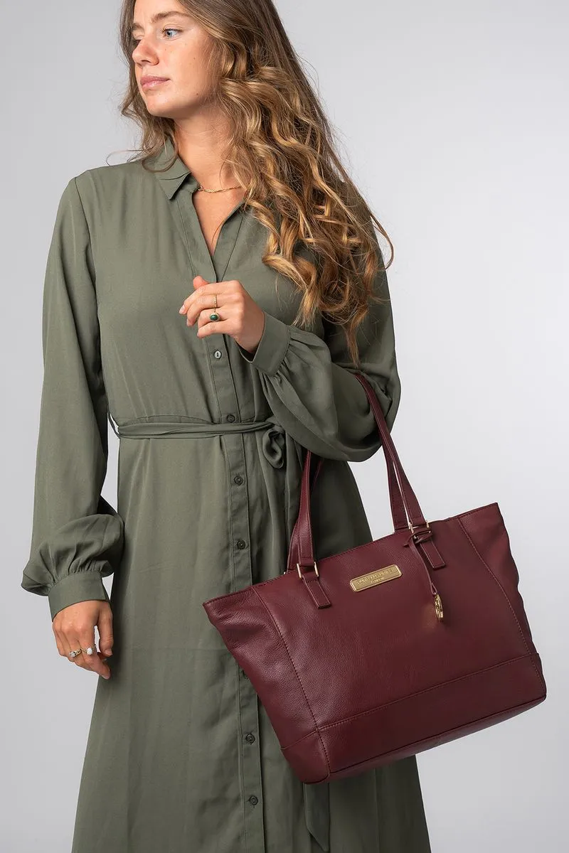 

Кожаная большая сумка 'Sophie' Pure Luxuries London, красный
