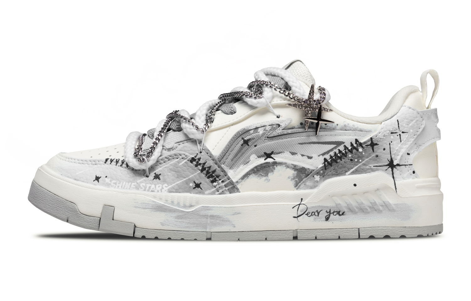 

Yuan Chu кроссовки для скейтбординга с амортизацией, низкие, мужские, gray LINING, серый