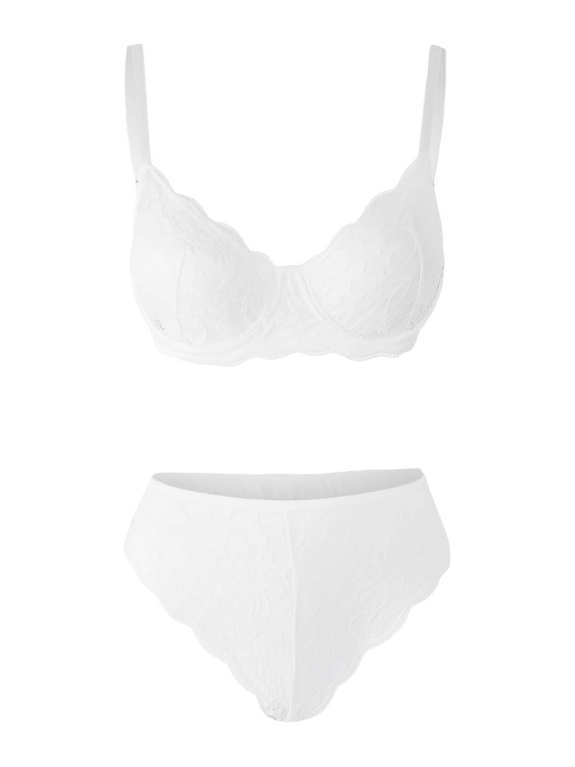 

Trendyol Комплект нижнего белья Triangle в белом цвете